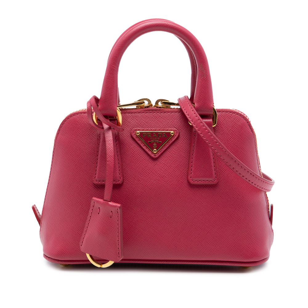 Pre-Loved Prada Mini Saffiano Lux Promenade Satchel